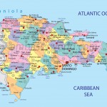 Mapa: Dominikánská republika - politická