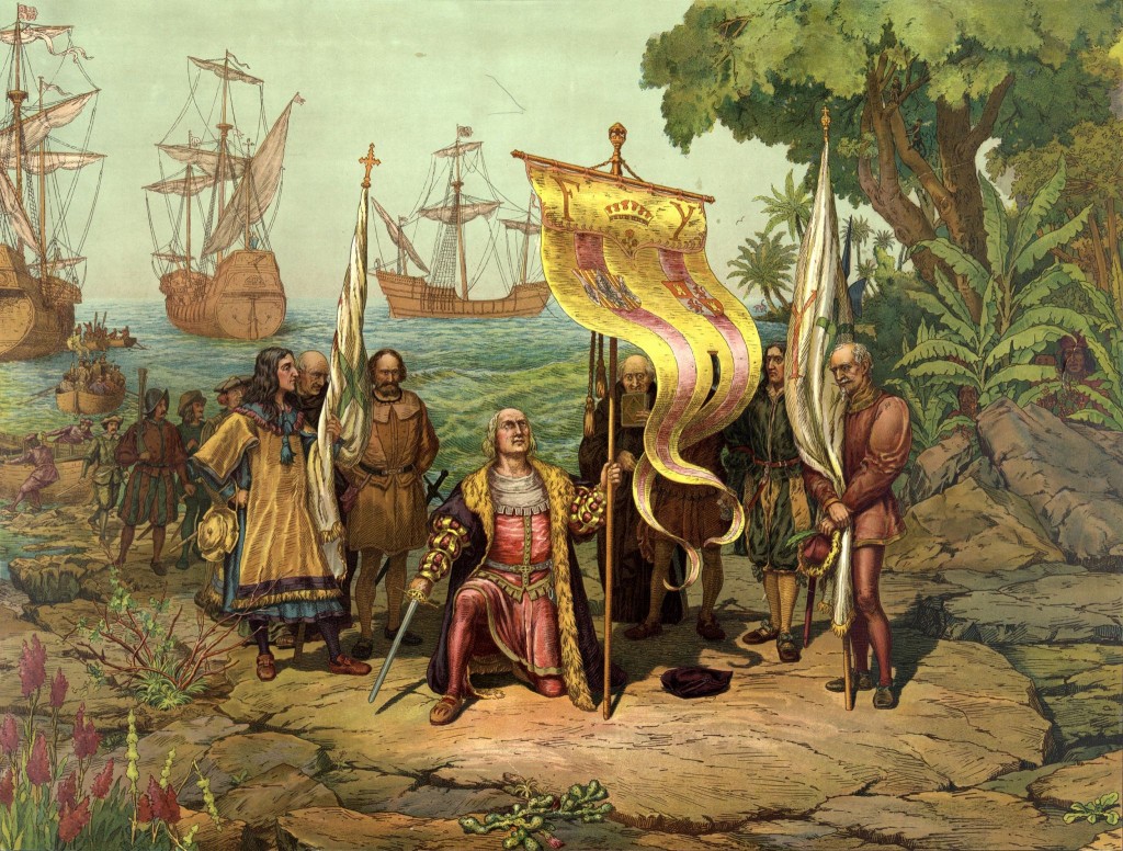Kryštof Kolumbus připlouvá na Kubu