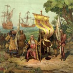 Příjezd Kryštofa Kolumba do Dominikánské republiky