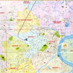 Mapa Ho Chi Minh - plánek dopravy v oblasti