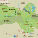 Mapa Národního parku Arusha