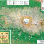 Mapa Národního parku Kilimandžáro