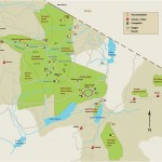 Mapa Národního parku Serengeti