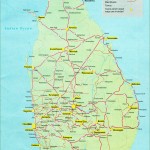Orientační mapa Srí Lanky