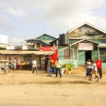 Chudinská čtvrť Mombasy se slumy