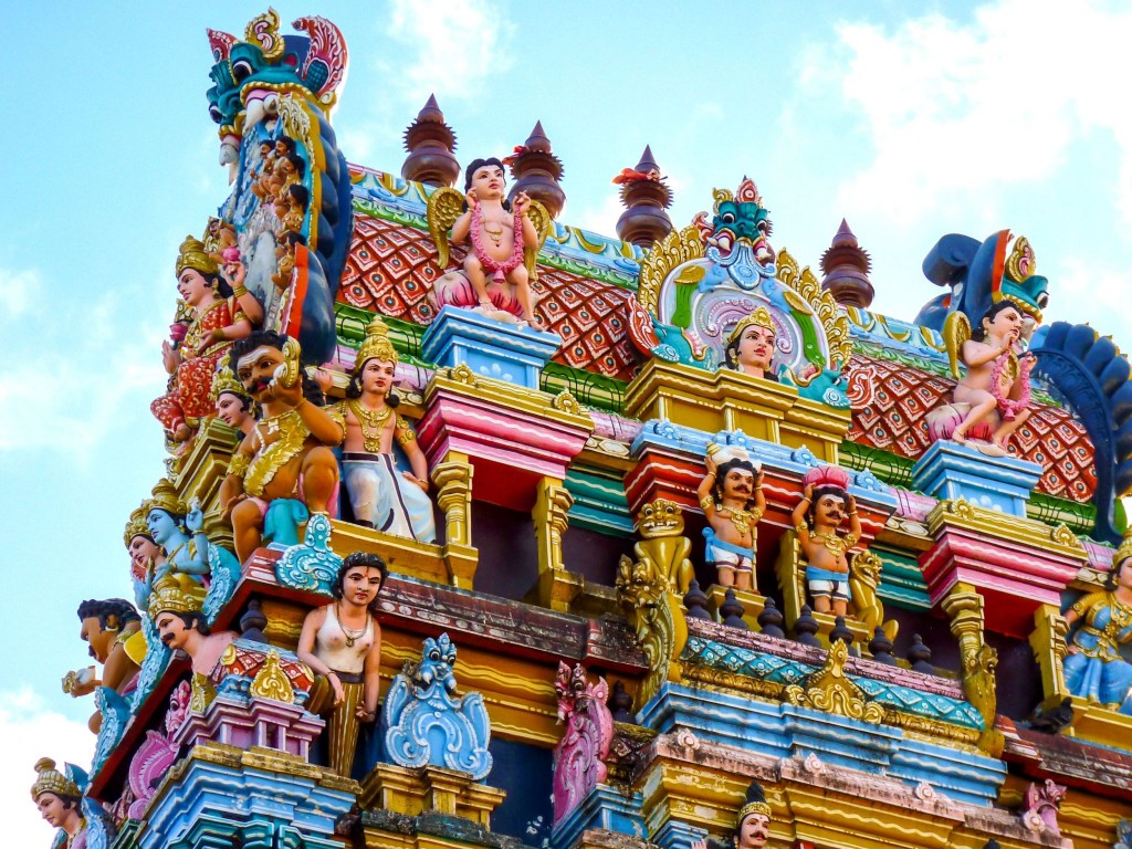Hinduistický chrám Tamil Surya Oudaya Sangam v Grand Baie