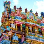Hinduistický chrám Tamil Surya Oudaya Sangam v Grand Baie