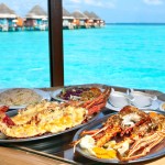 Mořské plody (humři) jsou oblíbenou pochoutkou na Maledivách