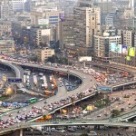 Dopravní zácpa v Káhiře