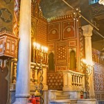 Interiér synagogy Ben Ezra
