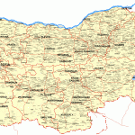 Mapa Bulharska