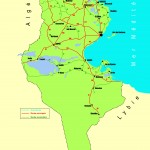 Mapa - Orientační plánek Tuniska