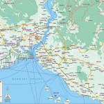 Mapa - orientační plánek Istanbulu a okolí
