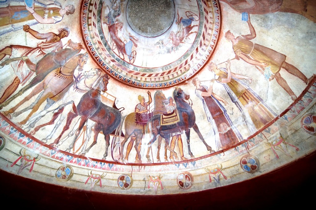 Fresky v hrobce thráckého krále v Bulharsku