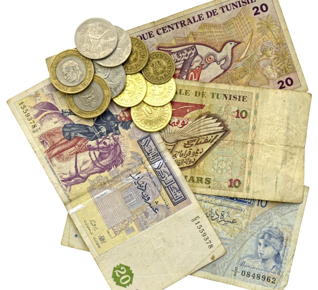 Peníze v Tunisku - tuniské dináry