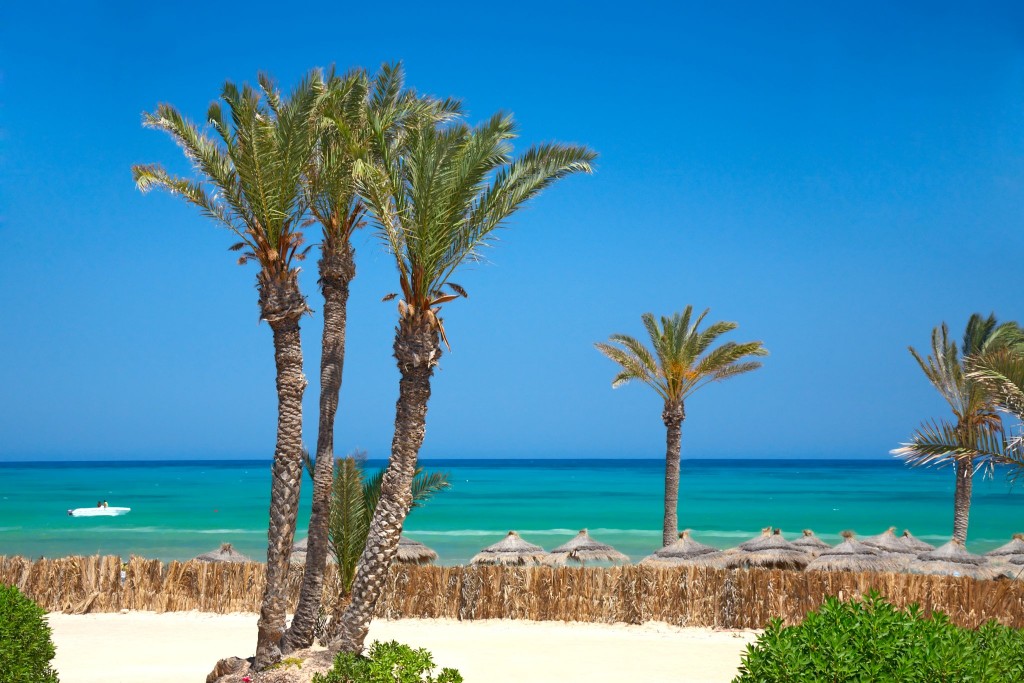 Pláž na ostrově Djerba