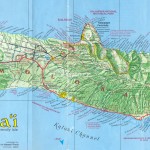 Mapa ostrova Molokai