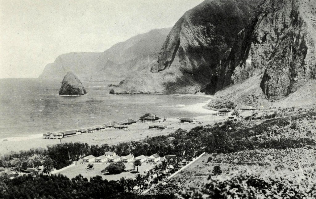 Kolonie malomocných na ostrově Molokai v roce 1922