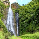 Manawaiopuna Falls (vodopády z Jurského parku)