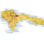 Mapa ostrova Sao Nicolau