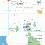 Politická mapa Kapverdských ostrovů