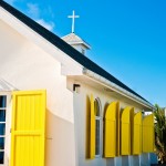 Kostel ve městě Hopetown na ostrově Abaco