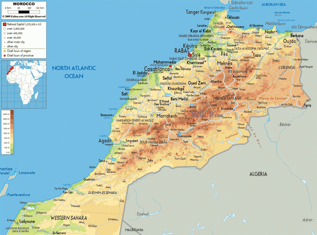 Mapa Maroka