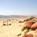 Pláž města Agadir