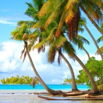 Pláž na atolu Rangiroa