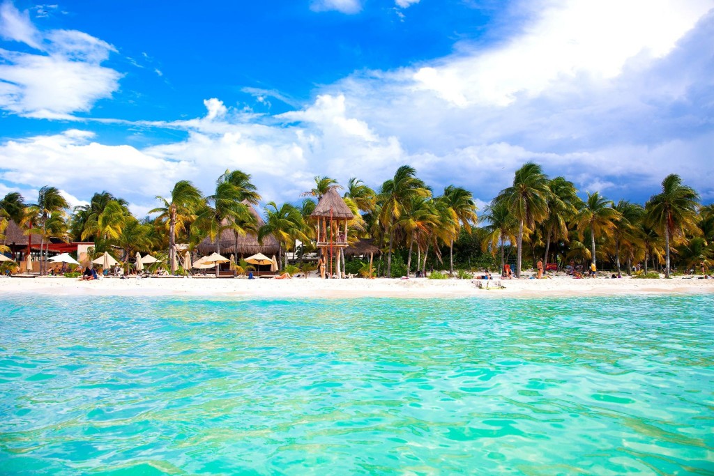 Pláž na Isla Mujeres