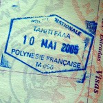 Polynéské vízum v pase