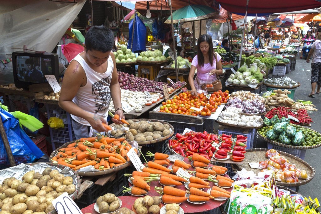 Ve filipínské tržnici