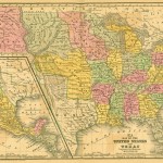 Historická mapa USA z roku 1839