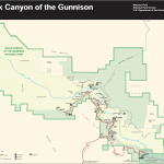 Mapa národního parku Black Canyon of the Gunnison