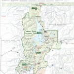 Mapa národního parku Grand Teton