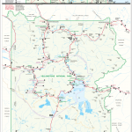Mapa národního parku Yellowstone