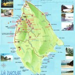 Mapa ostrova La Digue