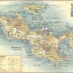 Mapa ostrova Praslin