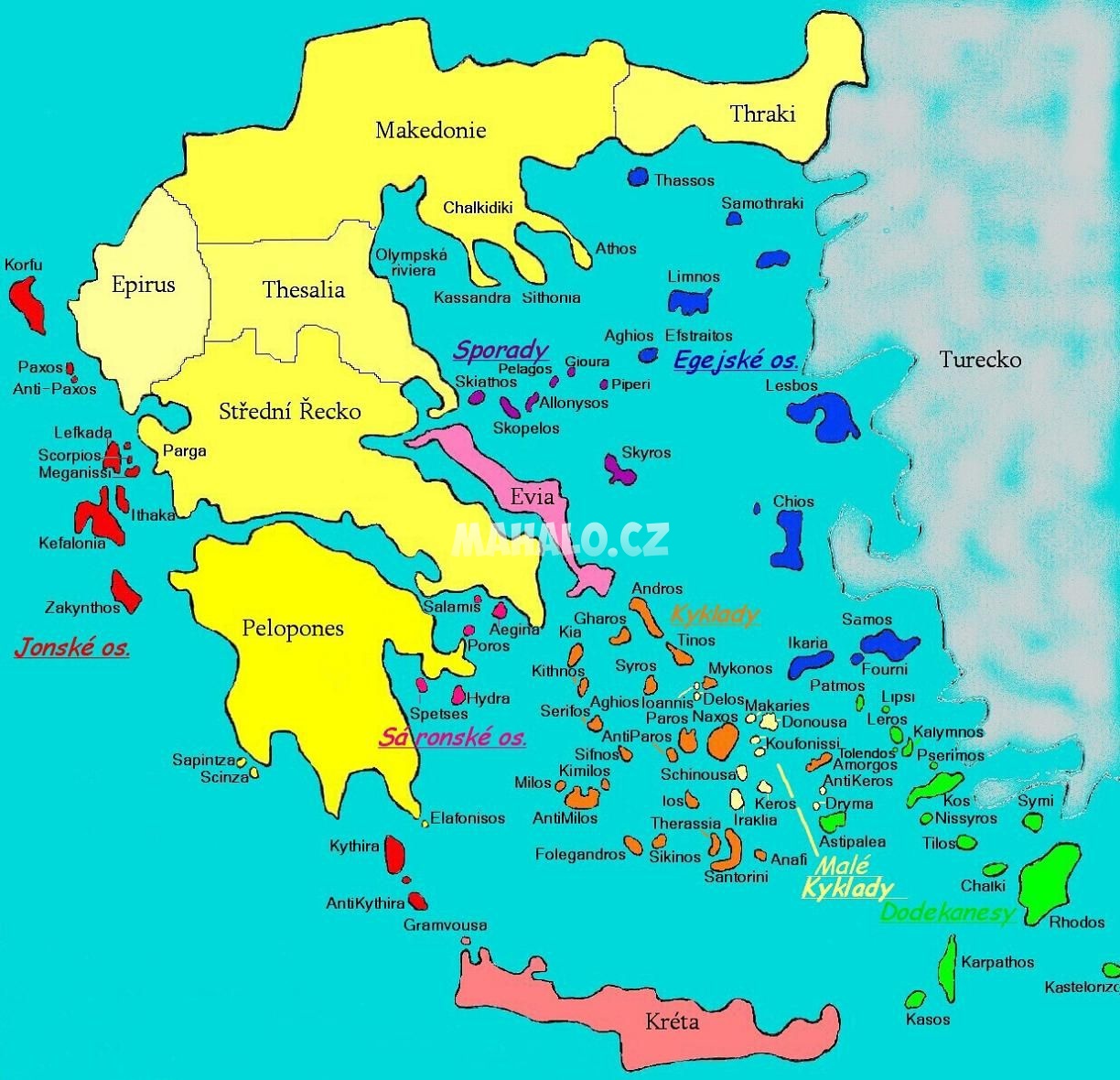 Oblasti Řecka