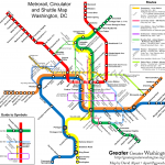 Plánek metra ve Washingtonu