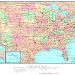 Politická mapa USA, silniční síť