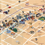 Turistická mapa Las Vegas