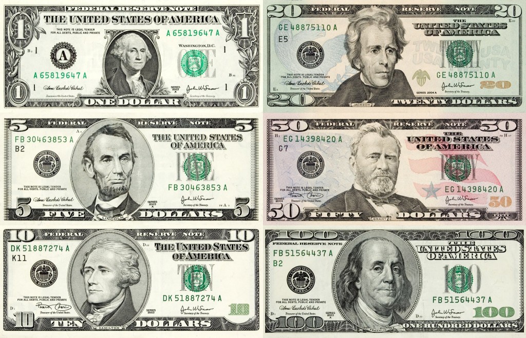 Americká měna - dollary