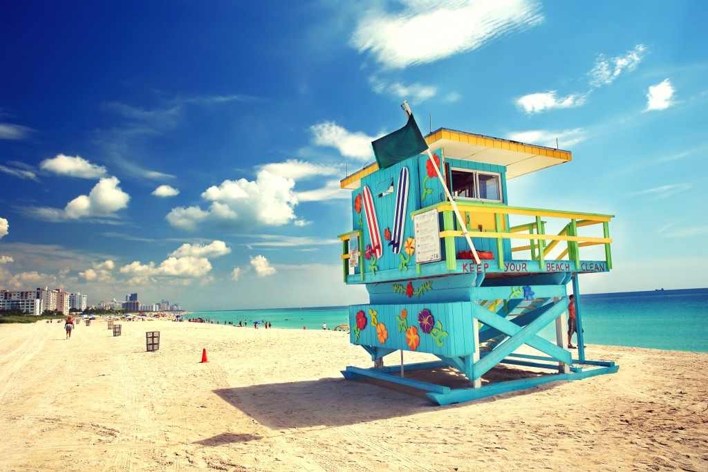 Pláž v Miami Beach