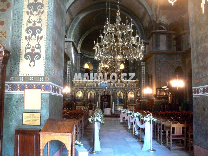 Interiér kostelu Hagia Sofia