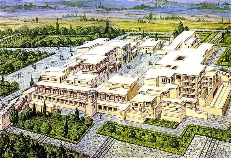 Jak vypadal palác v Knossu