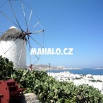 Větrnný mlýn u města Mykonos