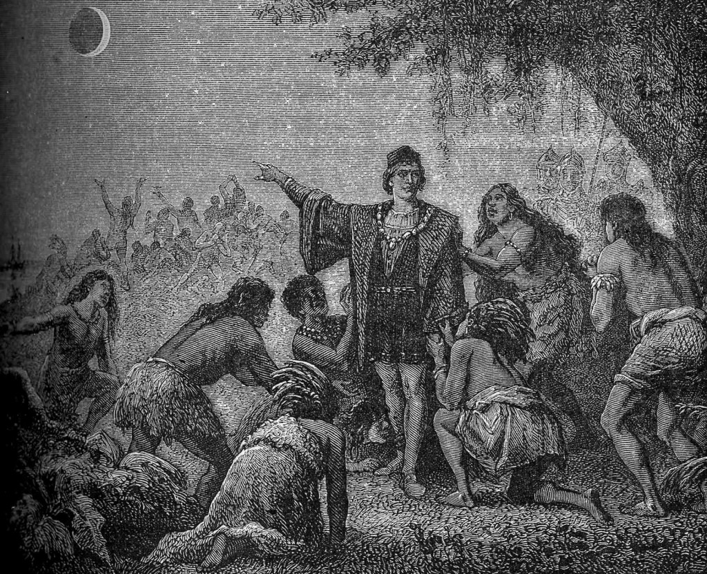 Kolumbus ohromuje jamajské domorodce předvídáním zatmění Měsíce