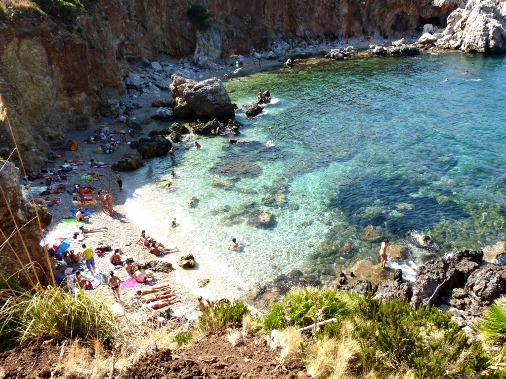 Jedna z pláží Riserva Naturale dello Zingaro