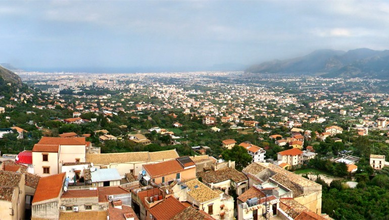 Monreale - výhled na Palermo